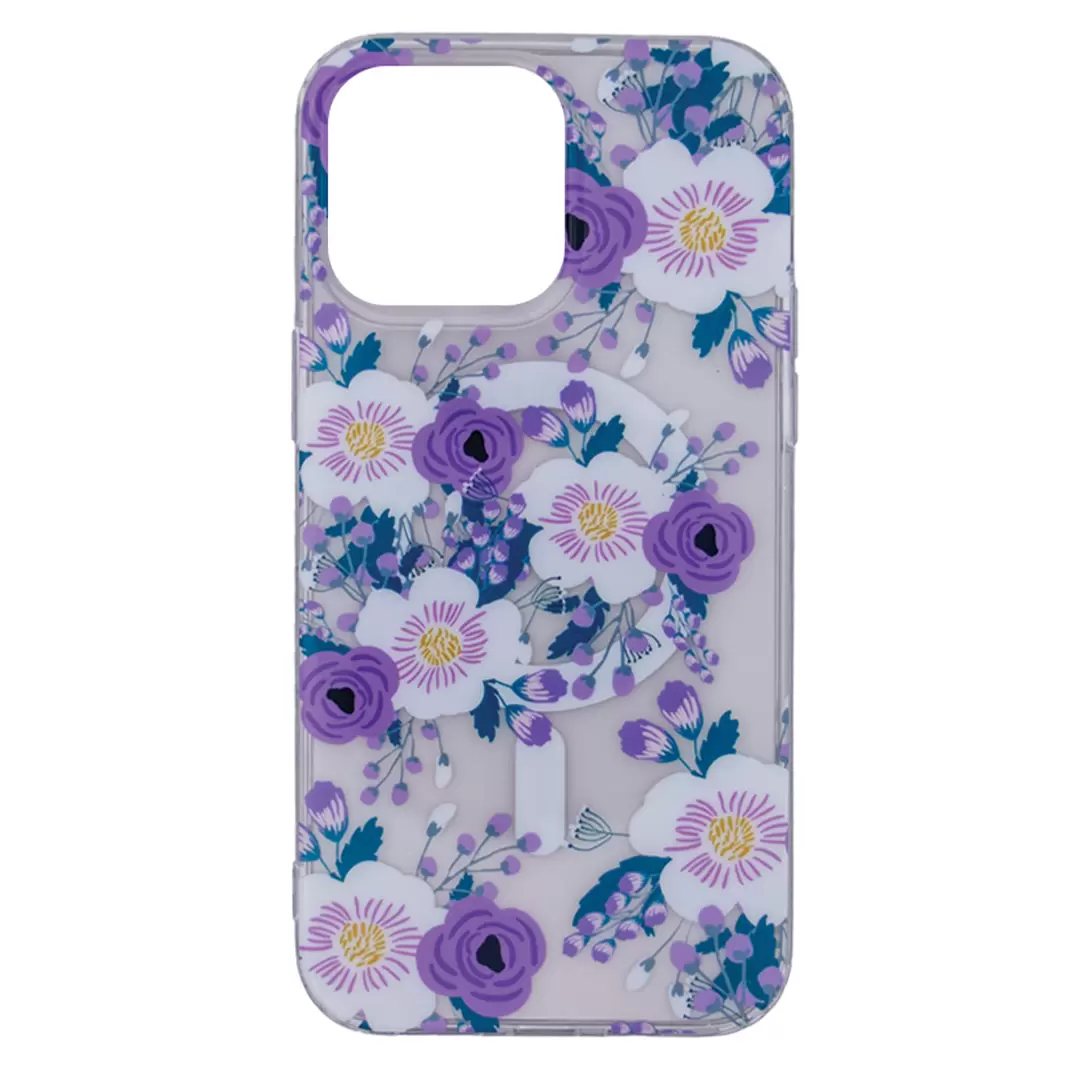 iPhone 16 Designed case MagSafe Violet Bloom